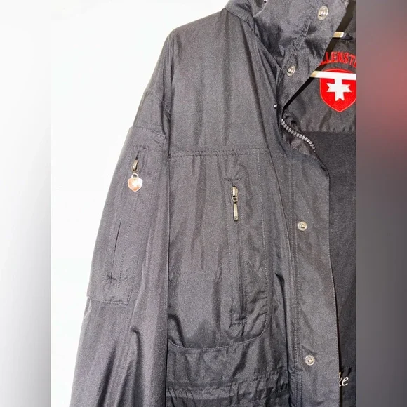 Wellensteyn Golfjackle Black Hooded Full Zip Pockets size M Mens Jackets & Coats